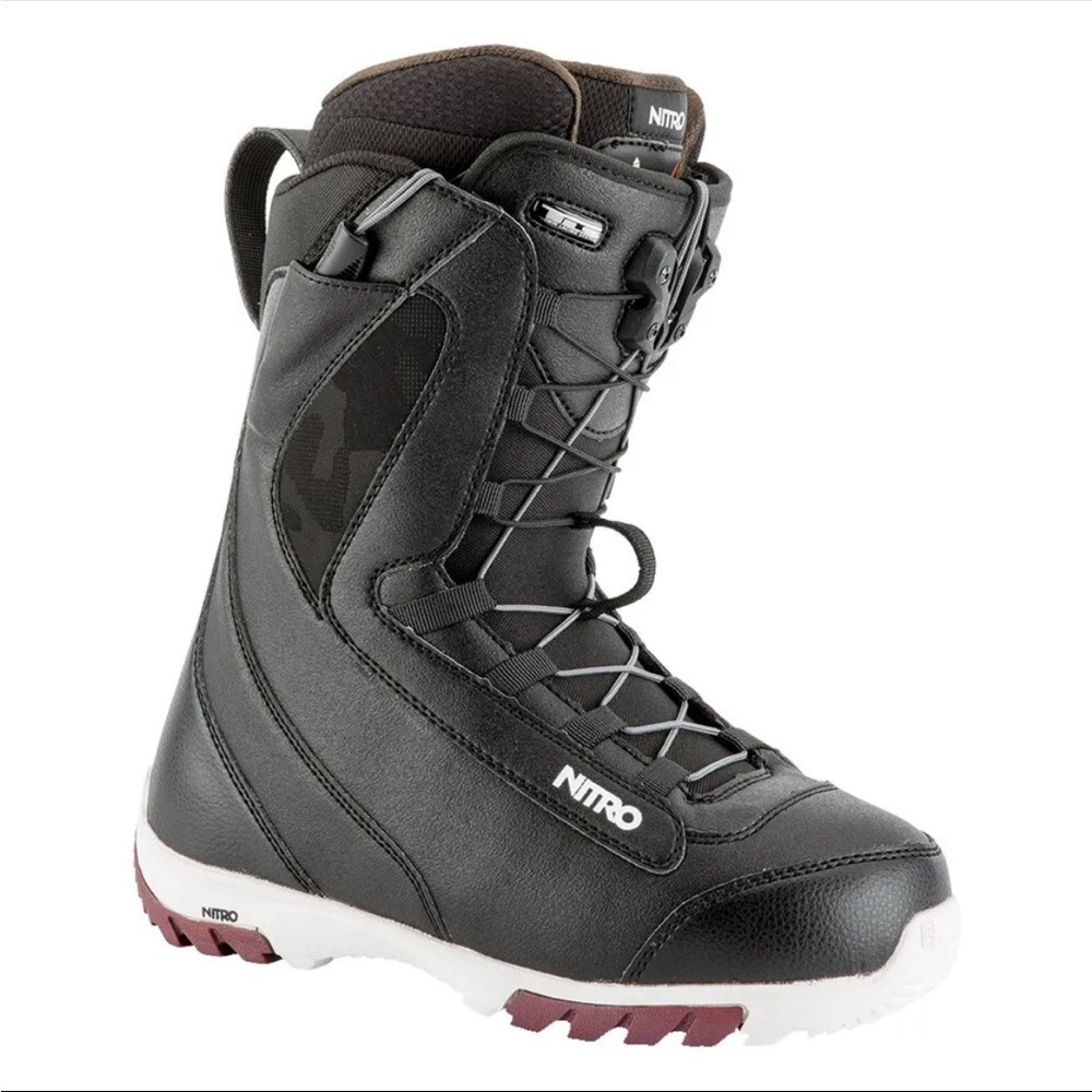 Nitro Cuda TLS Snowboard Boots Women's 6 Black Camo New IN BOX ASAP Ship